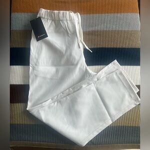 lululemon athletica Ripstop Men’s Cream Drawstring Textured Pants